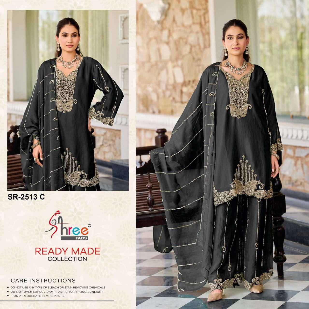2513 Colors BY Shree fabs 2513 a TO 2513 d SERIES Pakistani Stylish Beautiful Colourful Printed & moss chiffon readymade Dresses At Wholesale Price